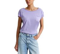 Marc OߴPolo Denim Camiseta de algodón con Bolsillo Cosido en el Pecho Mujer Relaxed fit, Morado (Soft Hibiscus), L
