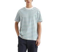 Marc OߴPolo Denim Hombre Camiseta de algodón orgánico Relaxed fit, Multicolor (Medium Blue Multi 01), L