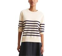 Marc OߴPolo Denim Jersey de Cuello Redondo Mujer de Rayas, Blanco (Offwhite Multi 01), M