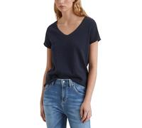 Marc OߴPolo Denim Mujer Camiseta de algodón orgánico con cuello de pico, Azul (Scandinavian Blue), L