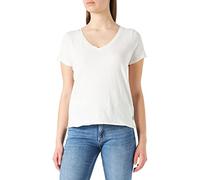 Marc OߴPolo Denim Mujer Camiseta de algodón orgánico con cuello de pico, Blanco (Scandinavian White), XXL