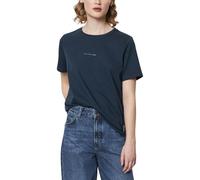 Marc OߴPolo Denim Mujer Camiseta de algodón orgánico Regular fit, Azul (Navy Teal), L