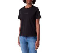 Marc OߴPolo Denim Mujer Camiseta de algodón orgánico Regular fit, Negro (Black), XXL