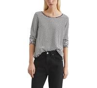 Marc OߴPolo Denim Mujer Camiseta de manga larga de algodón orgánico de rayas, Multicolor (Multi/Scandinavian Blue), M