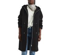 Marc OߴPolo Denim Parka con capucha Mujer hasta la rodilla, Negro (Black), M