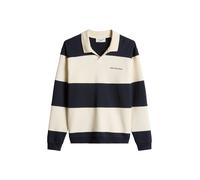 Sudadera tipo polo de corte holgado Dark Blue M