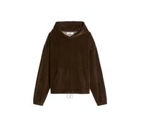 Sudadera con capucha de pana de corte holgado Espresso Brown XXS
