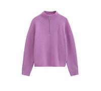 Jersey de cuello alto de lana merina, corte regular Smoky Grape M