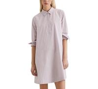 Marc OߴPolo Denim Vestido camisero de algodón orgánico Mujer con cuello Kent, Multicolor (Medium Purple Multi 01), XS