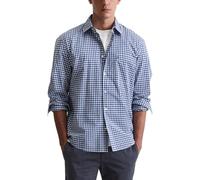 Marc OߴPolo Hombre Camisa de manga larga de cuadros, Azul (Multi/Total Eclipse), S