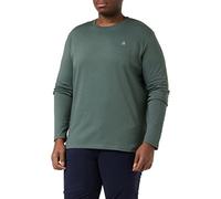 Marc OߴPolo Hombre Camiseta de manga larga de punto de algodón orgánico con cuello redondo, Verde (Mangrove), XL