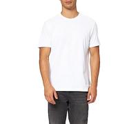 Marc OߴPolo Hombre Camiseta de punto de algodón orgánico con cuello redondo, Blanco (White), S