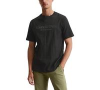 Marc OߴPolo Hombre Camiseta de punto de algodón orgánico con cuello redondo, Negro (Black), XL
