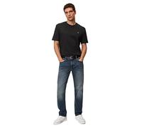 Marc OߴPolo Hombre Camiseta de punto de algodón orgánico con cuello redondo, Negro (Black), XXL