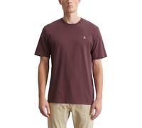 Marc OߴPolo Hombre Camiseta de punto de algodón orgánico con cuello redondo, Rojo (Dark Romance), M