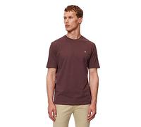 Marc OߴPolo Hombre Camiseta de punto de algodón orgánico con cuello redondo, Rojo (Dark Romance), XL