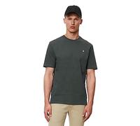 Marc OߴPolo Hombre Camiseta de punto de algodón orgánico con cuello redondo, Verde (Brayden Storm), XS