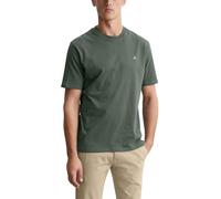 Marc OߴPolo Hombre Camiseta de punto de algodón orgánico con cuello redondo, Verde (Mangrove), M