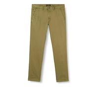 Marc OߴPolo Hombre Chinos de tejido elástico Shaped fit, Verde (Grün), W38/L34