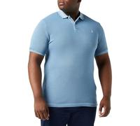 Marc OߴPolo Hombre Polo de manga corta de tejido elástico Shaped fit, Azul (Kashmir Blue), XS