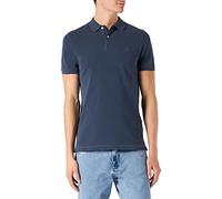 Marc OߴPolo Hombre Polo de manga corta de tejido elástico Shaped fit, Azul (Total Eclipse), XS