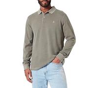 Marc OߴPolo Hombre Polo de manga larga de algodón orgánico Regular fit, Verde (Olive), M