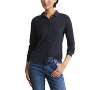 Marc OߴPolo Mujer Blusa de Punto de Tejido elástico con Cuello francés, Azul (Manic Midnight), S