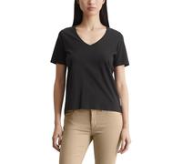 Marc OߴPolo Mujer Camiseta con cuello de pico Regular fit, Negro (Black), S