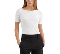 Marc OߴPolo Mujer Camiseta de algodón orgánico con cuello barco, Blanco (White), XL