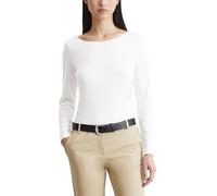 Marc OߴPolo Mujer Camiseta de manga larga de algodón orgánico Camiseta interior, Blanco (White), M