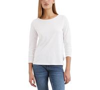 Marc OߴPolo Mujer Camiseta de manga larga de algodón orgánico Regular fit, Blanco (White), S
