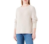 Marc OߴPolo Mujer Jersey de punto de algodón orgánico con cuello redondo, Blanco Sucio (Sandy Melange), M