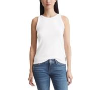 Marc OߴPolo Mujer Top de tirantes de algodón orgánico con cuello redondo alto, Blanco (White), S