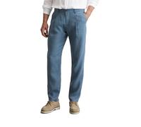 Marc OߴPolo Pantalón de lino con cintura elástica Hombre largo, Azul (Storm), W38/L30