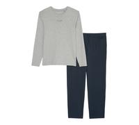 Marc O'Polo Pijama largo 'Mix & Match' gris moteado / negro L gris moteado / negro