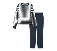 Marc O'Polo Pijama 'Mix & Match' azul / blanco XL azul / blanco