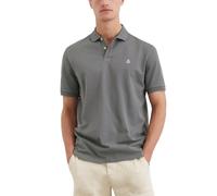 Marc OߴPolo Polo de Manga Corta de algodón orgánico Hombre Regular Fit, Gris (Berlin Breeze), L