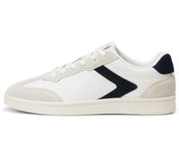 Marc OߴPolo Sneaker Planas de Piel Hombre con Suela de Goma, Multicolor (White/Navy), 42