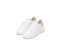 Marc OߴPolo Sneaker Planas de Piel Mujer con Plataforma, Blanco (White Cotton/Light Dusty Sand), 37