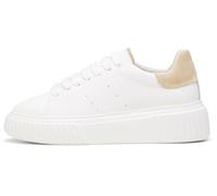 Marc OߴPolo Sneaker Planas de Piel Mujer con Plataforma, Blanco (White Cotton/Light Dusty Sand), 42
