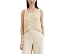 Marc OߴPolo Top de punto de algodón orgánico Mujer Regular fit, Beige (Raw Cotton), M