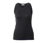 Marc OߴPolo Mujer Top de tirantes de algodón orgánico con cuello redondo alto, Negro (Black), S