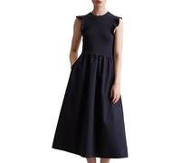 Marc O'Polo Vestido de Mezclilla para Mujer con Volantes elásticos, 4133, S