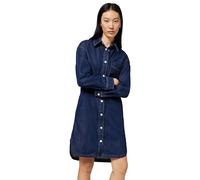 Marc OߴPolo Vestido de pana de algodón orgánico Denim Mujer Oversized Fit, Azul (Dark Blue Multi 21), XS