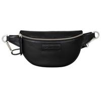 Marc Peter Georgia Riñonera de piel | Riñonera con correa intercambiable | Crossbody Riñonera de cuero | Hip Bag Leather Riñonera Crossbag, negro1, Clásico