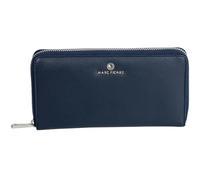 Marc Picard Cuero Monedero Umbria Zip Wallet Navy Azul Marino