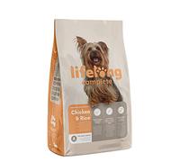 Marca Amazon - Lifelong - Alimento seco completo para perros (razas pequeñas) rico en pollo y arroz, 3 kg (Paquete de 1)