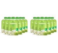 Marca Amazon - Mama Bear Bolsitas de Puré de manzana ecológico, Vegetariano, 90g, Paquete de 12