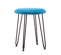 Marca Amazon - Movian Romade - Taburete con asiento fino, azul lago