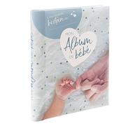 Marca Atmosphera, diseño de interior, libro de nacimiento, 100 páginas, color azul